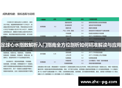 足球心水指数解析入门指南全方位剖析如何精准解读与应用 足球心水指数解析入门指南全方位剖析如何精准解读与应用